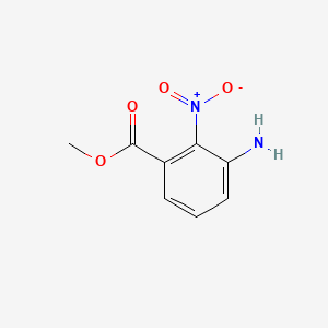 molecular formula C8H8N2O4 B596264 Methyl 3-amino-2-nitrobenzoate CAS No. 1261647-99-7