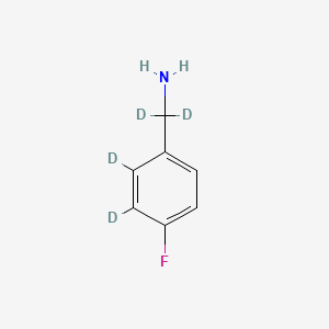 molecular formula C7H8FN B596265 4-Fluorobenzyl-2,3,5,6-d4-amine CAS No. 1219798-96-5