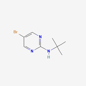 molecular formula C8H12BrN3 B596272 5-Bromo-N-(tert-butyl)pyrimidin-2-amine CAS No. 14001-72-0