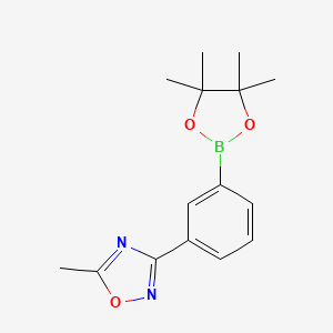 5-Methyl-3-(3-(4,4,5,5-tetramethyl-1,3,2-dioxaborolan-2-yl)phenyl)-1,2,4-oxadiazole