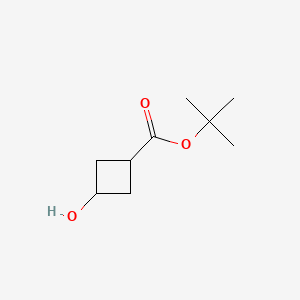 molecular formula C9H16O3 B596291 cis-tert-Butyl 3-hydroxycyclobutanecarboxylate CAS No. 1311158-43-6