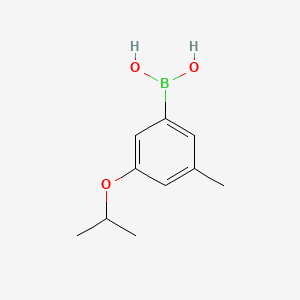 molecular formula C10H15BO3 B596303 3-Isopropoxy-5-methylphenylboronic acid CAS No. 1256345-76-2