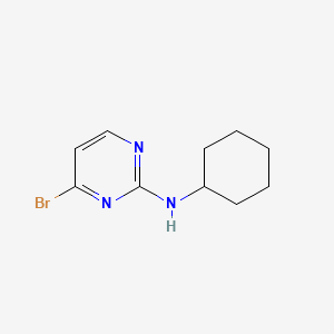 molecular formula C10H14BrN3 B596306 4-bromo-N-cyclohexylpyrimidin-2-amine CAS No. 1269292-88-7