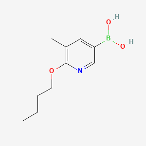 molecular formula C10H16BNO3 B596325 (6-Butoxy-5-methylpyridin-3-yl)boronic acid CAS No. 1256355-20-0