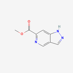 molecular formula C8H7N3O2 B596326 Methyl 1H-pyrazolo[4,3-c]pyridine-6-carboxylate CAS No. 1206979-63-6