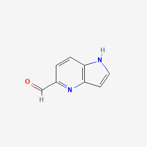 molecular formula C8H6N2O B596332 1h-Pyrrolo[3,2-b]pyridine-5-carbaldehyde CAS No. 1261730-68-0