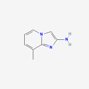 molecular formula C8H9N3 B596338 8-甲基咪唑并[1,2-A]吡啶-2-胺 CAS No. 1260839-78-8