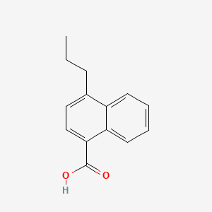 molecular formula C14H14O2 B596341 4-Propyl-1-naphthoic acid CAS No. 107777-22-0