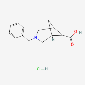 3-Benzyl-3-azabicyclo[3.1.1]heptane-6-carboxylic acid hydrochloride