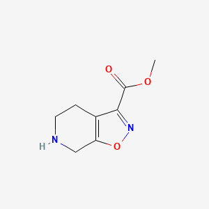 molecular formula C8H10N2O3 B596347 Methyl 4,5,6,7-tetrahydroisoxazolo[5,4-c]pyridine-3-carboxylate CAS No. 1207175-95-8