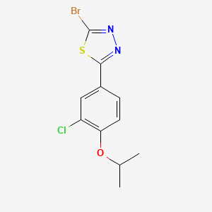 2-broMo-5-(3-chloro-4-isopropoxyphenyl)-1,3,4-thiadiazole