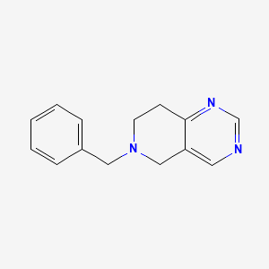molecular formula C14H15N3 B596350 6-Benzyl-5,6,7,8-tetrahydropyrido[4,3-d]pyrimidine CAS No. 1313712-15-0