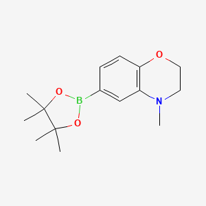 4-methyl-6-(4,4,5,5-tetramethyl-1,3,2-dioxaborolan-2-yl)-3,4-dihydro-2H-benzo[b][1,4]oxazine