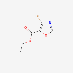 molecular formula C6H6BrNO3 B596363 Ethyl 4-bromooxazole-5-carboxylate CAS No. 1258283-17-8