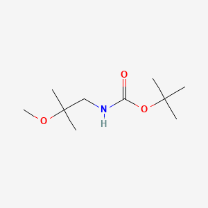 molecular formula C10H21NO3 B596370 tert-Butyl (2-methoxy-2-methylpropyl)carbamate CAS No. 1311254-74-6
