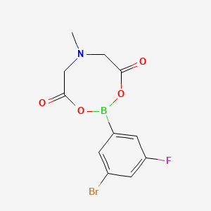 2-(3-Bromo-5-fluorophenyl)-6-methyl-1,3,6,2-dioxazaborocane-4,8-dione