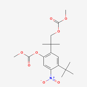 [4-Tert-butyl-2-(1-methoxycarbonyloxy-2-methylpropan-2-yl)-5-nitrophenyl] methyl carbonate