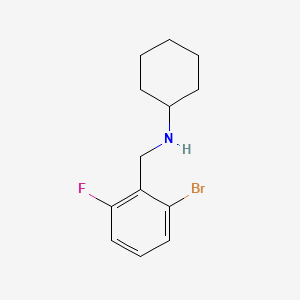 N-[(2-bromo-6-fluorophenyl)methyl]cyclohexanamine