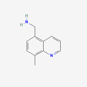 molecular formula C11H12N2 B596390 (8-Methylquinolin-5-yl)methanamine CAS No. 1211489-11-0
