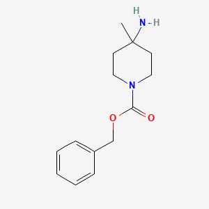 molecular formula C14H20N2O2 B596396 1-CBZ-4-AMINO-4-METHYLPIPERIDINE CAS No. 169750-59-8