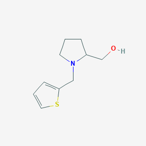 molecular formula C10H15NOS B5963978 [1-(Thiophen-2-ylmethyl)pyrrolidin-2-yl]methanol 