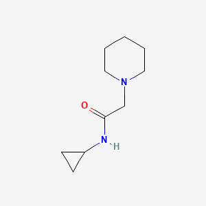 molecular formula C10H18N2O B5964074 N-cyclopropyl-2-(piperidin-1-yl)acetamide 