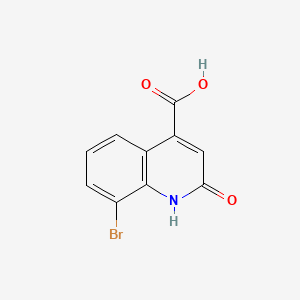 molecular formula C10H6BrNO3 B596410 8-Bromo-2-oxo-1,2-dihydroquinoline-4-carboxylic acid CAS No. 1248595-74-5