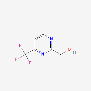 molecular formula C6H5F3N2O B596431 (4-(Trifluoromethyl)pyrimidin-2-yl)methanol CAS No. 1240594-67-5