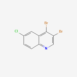 molecular formula C9H4Br2ClN B596437 3,4-Dibromo-6-chloroquinoline CAS No. 1209396-82-6