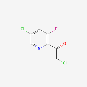 2-Chloro-1-(5-chloro-3-fluoropyridin-2-YL)ethanone