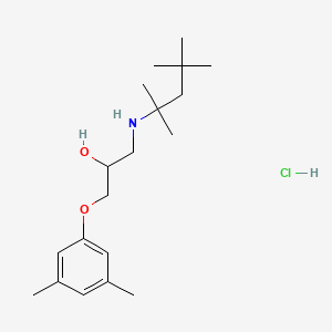 molecular formula C19H34ClNO2 B5964393 1-(3,5-Dimethylphenoxy)-3-(2,4,4-trimethylpentan-2-ylamino)propan-2-ol;hydrochloride 