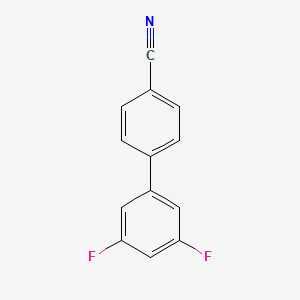 molecular formula C13H7F2N B596440 4-(3,5-Difluorophenyl)benzonitrile CAS No. 1365272-12-3