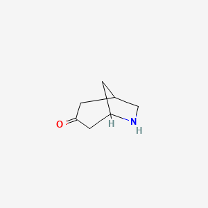 molecular formula C7H11NO B596442 6-Azabicyclo[3.2.1]octan-3-one CAS No. 1211597-02-2
