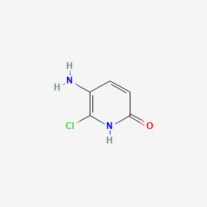molecular formula C5H5ClN2O B596456 5-Amino-6-chloropyridin-2-ol CAS No. 1227581-42-1