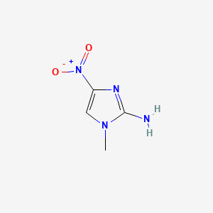molecular formula C4H6N4O2 B596466 1-Methyl-4-nitro-1H-imidazol-2-amine CAS No. 1262282-20-1
