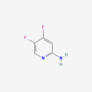 molecular formula C5H4F2N2 B596478 4,5-Difluoropyridin-2-amine CAS No. 1211537-08-4