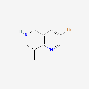 3-Bromo-8-methyl-5,6,7,8-tetrahydro-1,6-naphthyridine