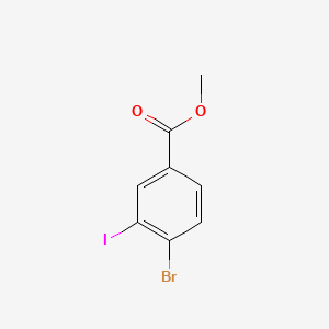 molecular formula C8H6BrIO2 B596489 Methyl 4-bromo-3-iodobenzoate CAS No. 1257231-51-8