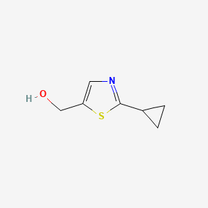 molecular formula C7H9NOS B596491 (2-Cyclopropylthiazol-5-yl)methanol CAS No. 1267174-19-5
