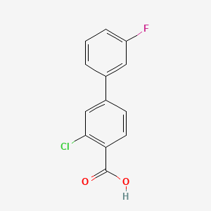 2-Chloro-4-(3-fluorophenyl)benzoic acid