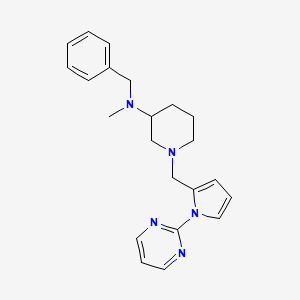 molecular formula C22H27N5 B5965099 N-benzyl-N-methyl-1-[(1-pyrimidin-2-ylpyrrol-2-yl)methyl]piperidin-3-amine 