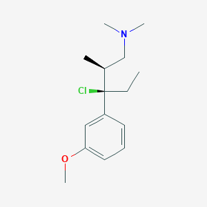 molecular formula C15H24ClNO B596526 (2S,3R)-3-chloro-3-(3-methoxyphenyl)-N,N,2-trimethylpentan-1-amine CAS No. 175591-21-6
