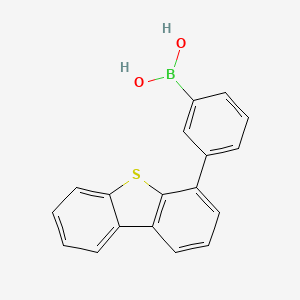 molecular formula C18H13BO2S B596527 (3-(Dibenzo[b,d]thiophen-4-yl)phenyl)boronic acid CAS No. 1307859-67-1
