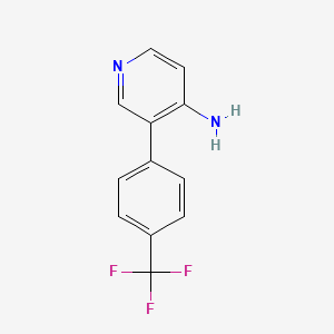 molecular formula C12H9F3N2 B596530 3-(4-(Trifluoromethyl)phenyl)pyridin-4-amine CAS No. 1261494-14-7