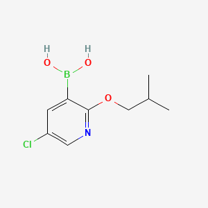 molecular formula C9H13BClNO3 B596537 5-Chloro-2-isobutoxypyridine-3-boronic acid CAS No. 1217501-42-2