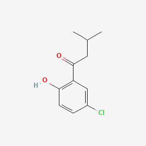 molecular formula C11H13ClO2 B596539 1-(5-氯-2-羟基苯基)-3-甲基丁酮 CAS No. 1225954-36-8