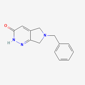 molecular formula C13H13N3O B596541 6-Benzyl-6,7-dihydro-2H-pyrrolo[3,4-c]pyridazin-3(5H)-one CAS No. 1355174-44-5