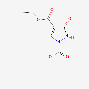 1-tert-Butyl 4-ethyl 3-hydroxy-1H-pyrazole-1,4-dicarboxylate