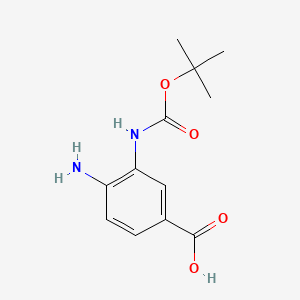 4-Amino-3-((tert-butoxycarbonyl)amino)benzoic acid