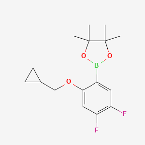 2-[2-(Cyclopropylmethoxy)-4,5-difluorophenyl]-4,4,5,5-tetramethyl-1,3,2-dioxaborolane